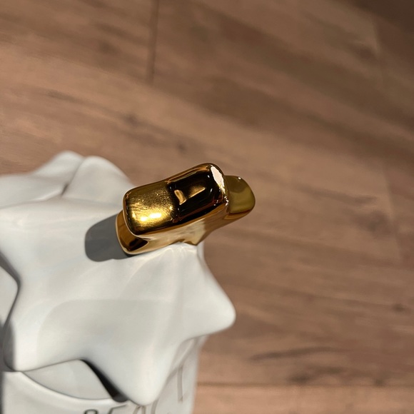 Rae Dunn blue “Peace” Christmas Tree Cannister Cookie Jar - Picture 3 of 3